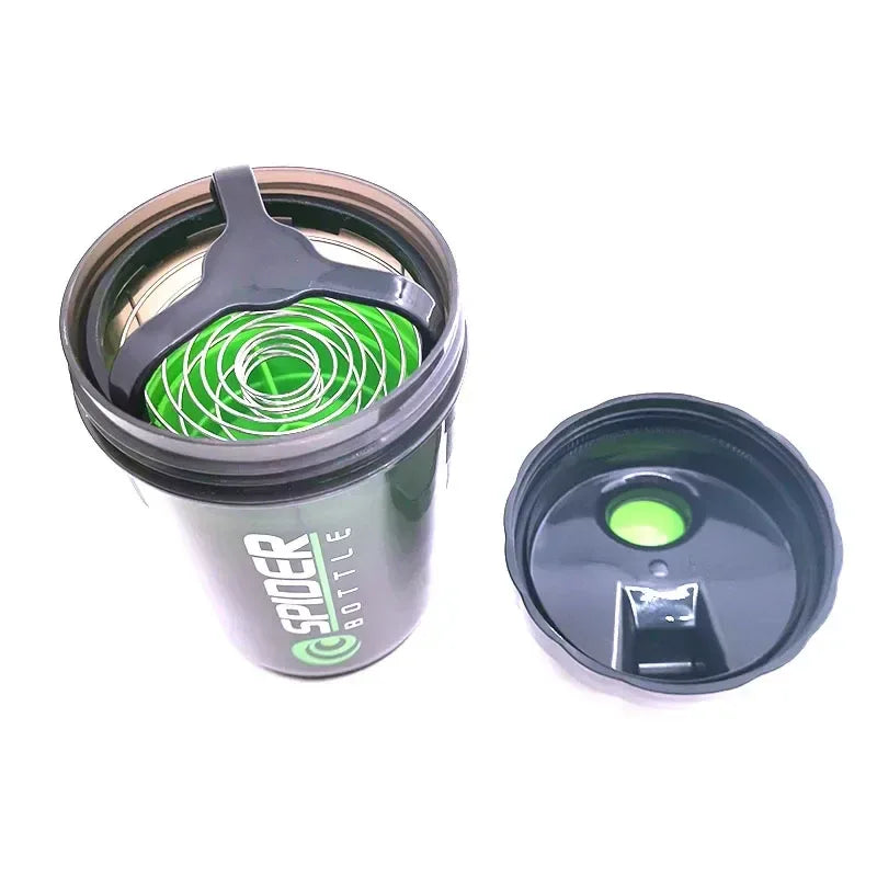 3 Layers Shaker Protein Bottle Powder Shake Cup Large Capacity Water Bottle Plastic Mixing Cup Body-Building Exercise Bottle - Zen Fit Plus