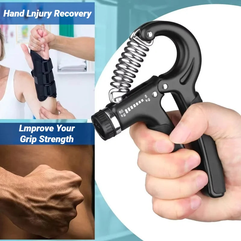 5-60KG Hand Grip Strengthener Gym Equipment Gripper Forearm Exerciser Grips Exercise Hands And Fingers Trainer Muscle Fitness Zen Fit Plus