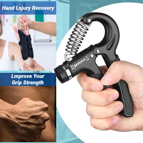 5-60KG Hand Grip Strengthener Gym Equipment Gripper Forearm Exerciser Grips Exercise Hands And Fingers Trainer Muscle Fitness Zen Fit Plus