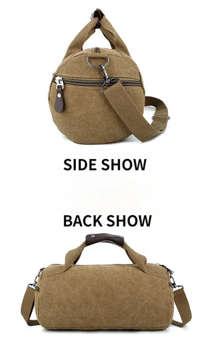 Male Canvas Sport Bag Durable Multifunction Handbag Men Training Gym Bags Women Fitness Shoulder Bag Outdoor Sporting Backpack - Zen Fit Plus