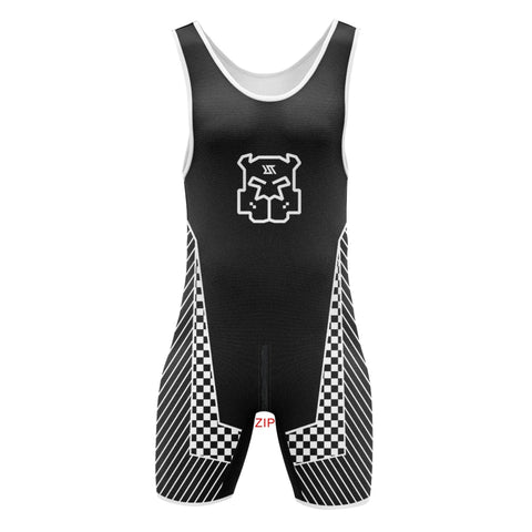 Mens Wrestling Singlets Front And Back Zipper Dog SexyMan Bodysuits RT One-Piece Undershirts Powerlifting Sleeveless Sleepwear Zen fit plus