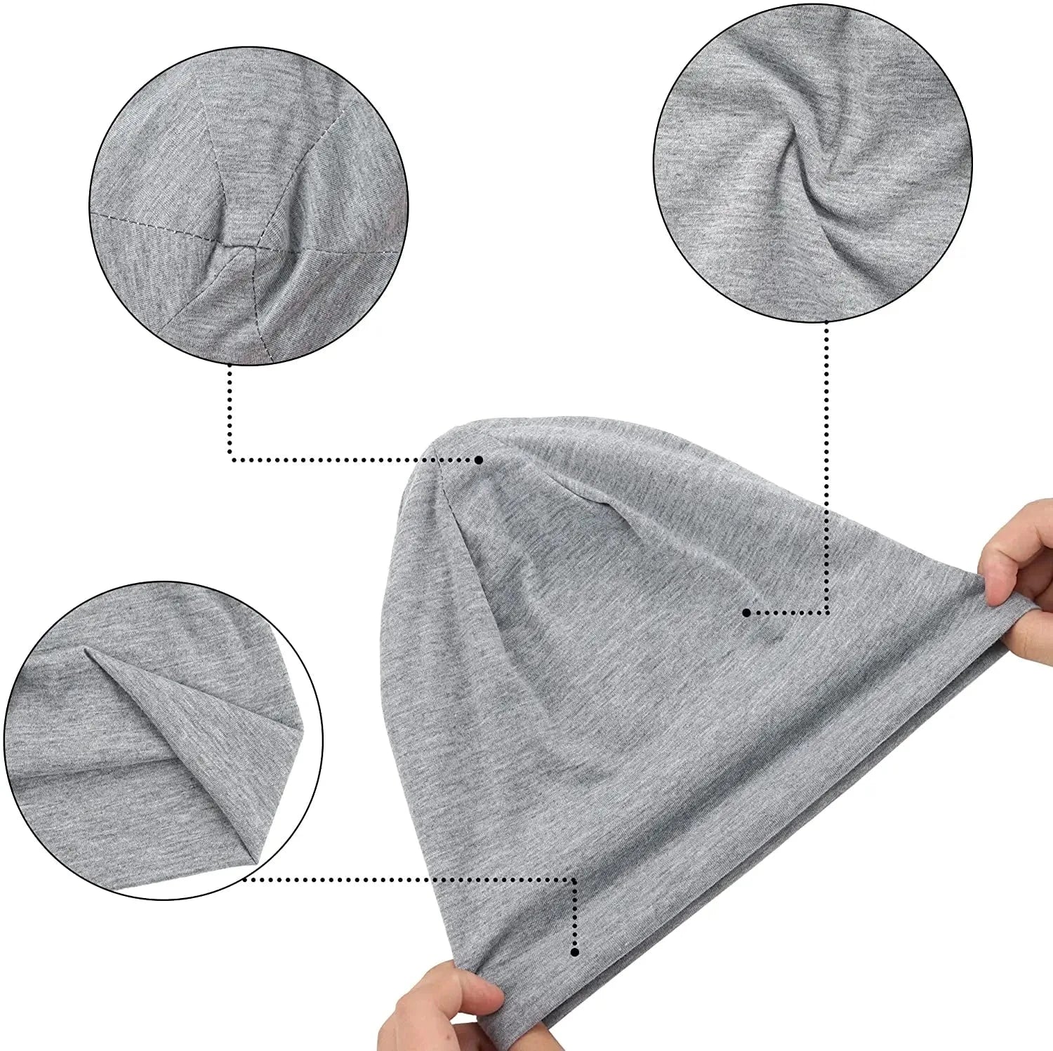 1Pack Solid Color Unisex Men Women Slouchy Beanie Hip-Hop Soft Cotton Cap Lightweight Running Beanie Adult Dwarf Hat Zen Fit Plus