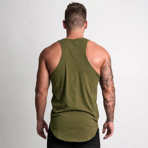 Cotton Material Summer Fitness Sports Vest Men's T-shirt Comfortable Bottoming Sweatshirt Workout Clothes - Zen Fit Plus