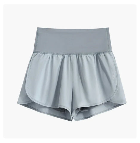 DRUR Running Short Women Gym Shorts 2 in 1Elastic Waist Shorts With Pocket Female Tennis Sportswear Fitness Clothes Jogger Pant - Zen Fit Plus