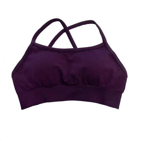 Dynamic Backless Sports Bra Women Seamless Yoga Top Bra Medium Support Padded Gym Crop Top Stretchy Fitness Sports Top Zen fit plus