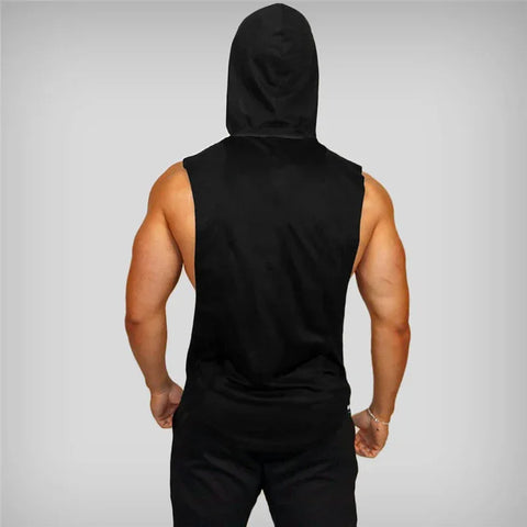 Bodybuilding Stringer Hoodies Gym Sleeveless Hooded Fitness Tank Tops Mens Running Sport Clothing Cotton Breathable Cool Shirt - Zen Fit Plus