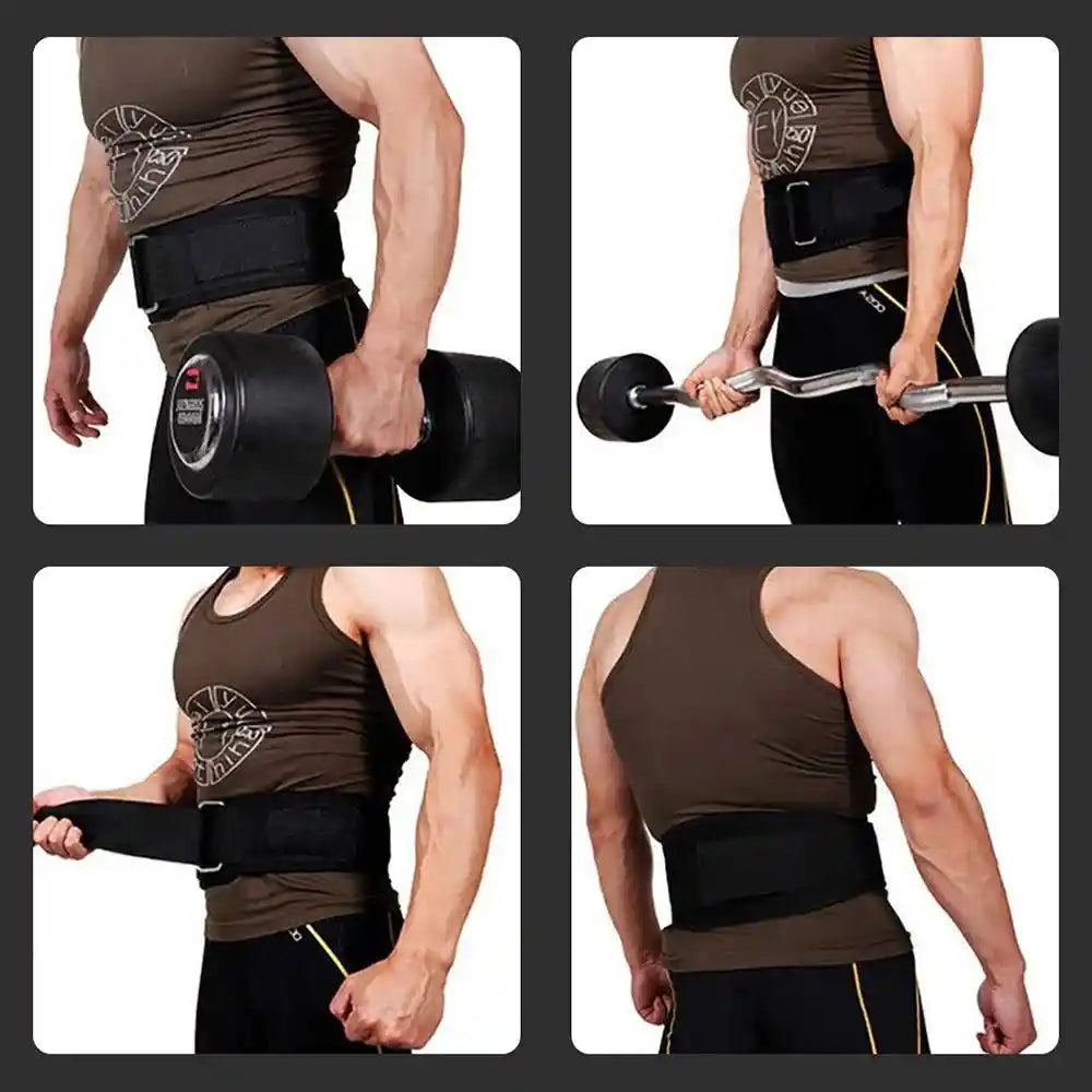 Weight Lifting Belt Back Support Workout Belt with Metal Buckle for Men Women Gym Squats Deadlifts Powerlifting Cross Training Zen Fit Plus