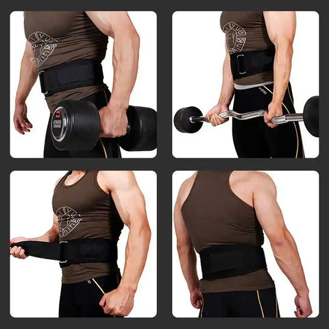 Weight Lifting Belt Back Support Workout Belt with Metal Buckle for Men Women Gym Squats Deadlifts Powerlifting Cross Training Zen Fit Plus