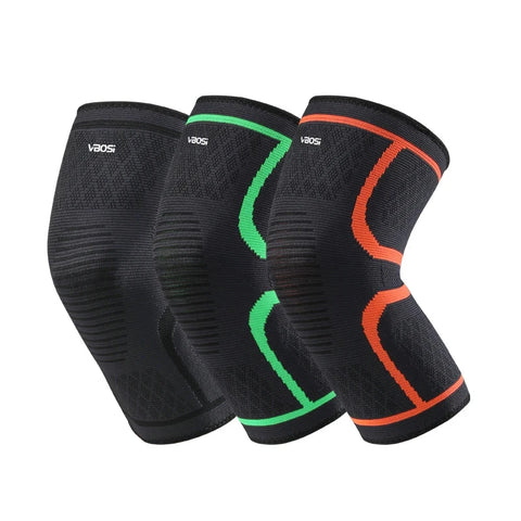 1 Pc Elastic Breathable Compression Knee Support Sleeve for Basketball Running Cycling Zen Fit Plus