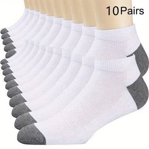 20/10/6/5/4/3/1pairs Men's Fashion Cotton Breathable Comfortable Ankle Socks, Men's Summer Socks - Zen Fit Plus
