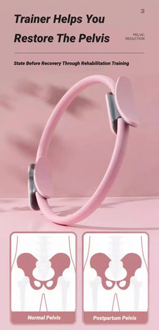 Yoga Fitness Ring Circle Pilates Women Girl Exercise Home Resistance Elasticity Workout Pelvic Floor Muscle Postpartum Training - Zen Fit Plus