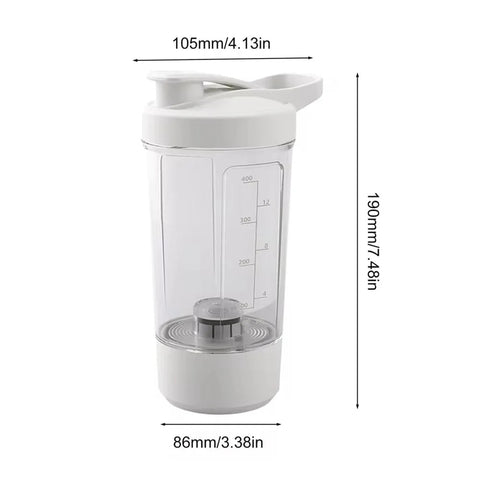 Electric Protein Shaker Bottles Rechargeable Mixer Cup Shakes Meal Replacements BPA-Free Tritan 13.5oz Automatic Mixer Bottle Zen fit plus