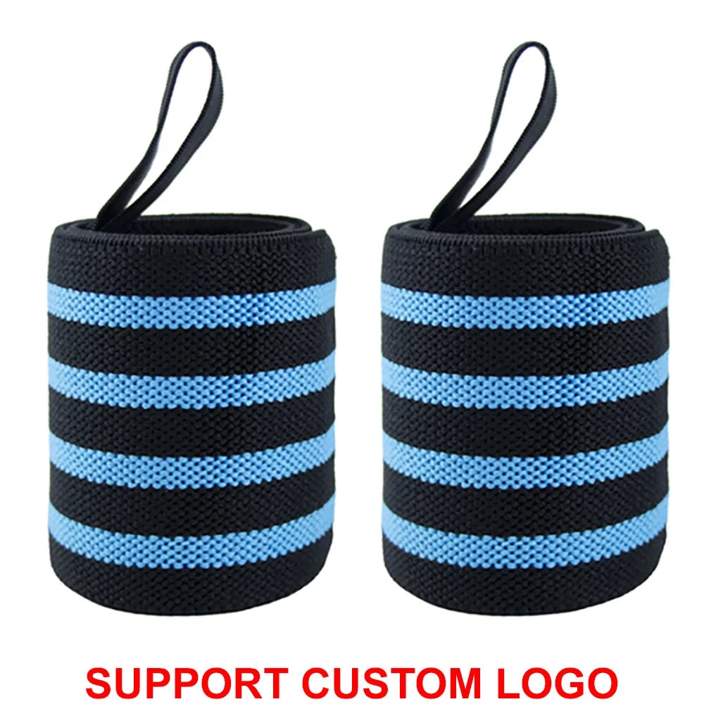 1 Pair Wristband Wrist Support Brace Straps Extra Strength Weight Lifting Wrist Wraps Bandage Fitness Gym Training Custom Logo Zen Fit Plus