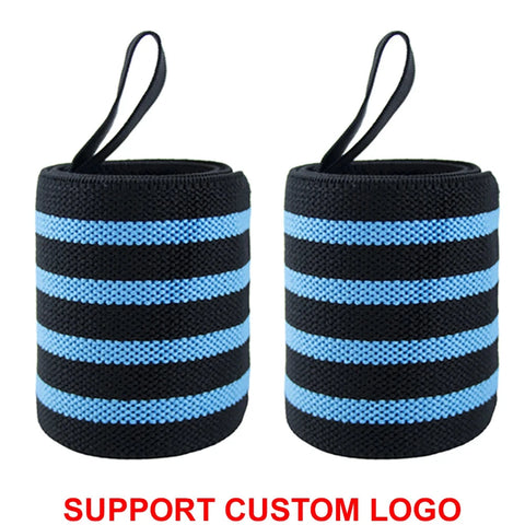 1 Pair Wristband Wrist Support Brace Straps Extra Strength Weight Lifting Wrist Wraps Bandage Fitness Gym Training Custom Logo Zen Fit Plus