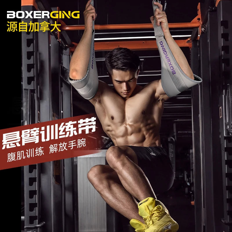 1 Pair Fitness Abdominal Muscle Belt Hanging AB Sling Straps Hanging Pull-Ups Training Horizontal Bar Gym Muscle Training Belt Zen Fit Plus