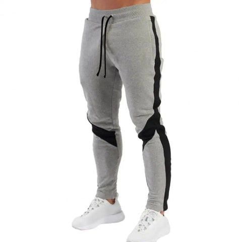 New Men's Autumn and Winter Casual Color Matching Trousers Korean Style Clothes Fashionable Sports and Fitness Pants Hiking Gym Zen fit plus