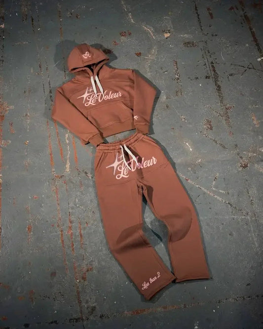 Loose Casual Tracksuit Sports Suit Men Women Fashion Cotton Hoodie Sweatpants Two Piece Set Y2K Harajuku Street Sweatshirt Suit Zen fit plus