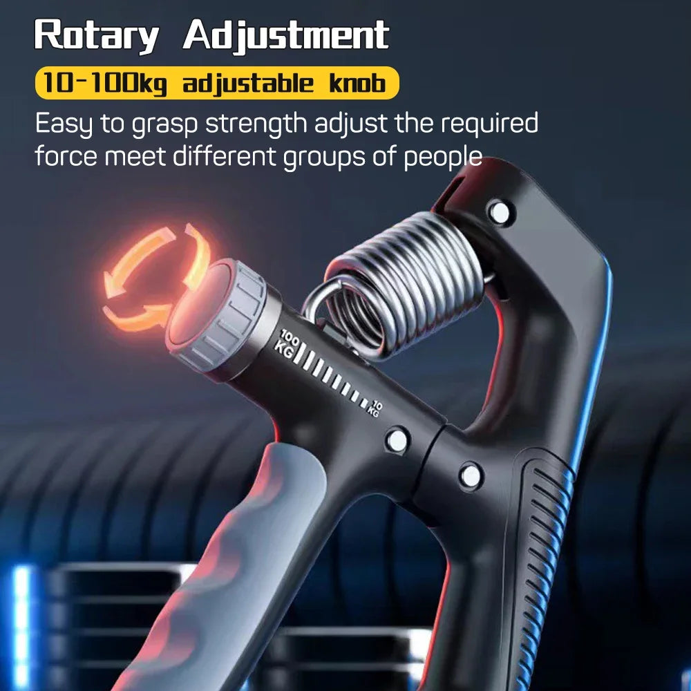 Smart Counting Hand Grip Strengthener 10-100Kg Wrist Expander Finger Exerciser for Trainers Muscle Recovery Fitness GymTraining Zen Fit Plus