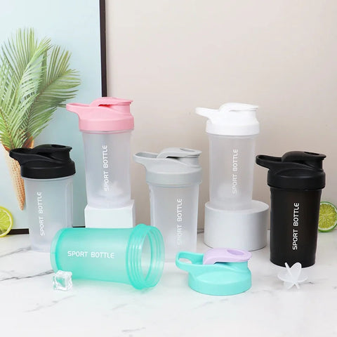 Portable 300ml Protein Powder Shaker Bottle Leak Proof Water Bottle for Gym Outdoor Fitness Training Sport Mixing Cup Zen fit plus