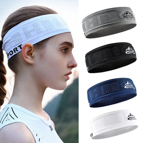 Sports Headband Cycling Headwear Men Women Elastic No Slip Band Basketball Gym Fitness Tennis Sun Protection Hat Unisex Zen fit plus