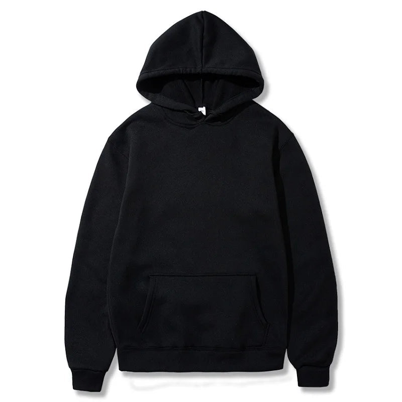 Men's and Women's Solid Color Pocket Hoodies Sports Fitness Sweatshirts Fashionable Casual Pullovers Multi Color Zen fit plus