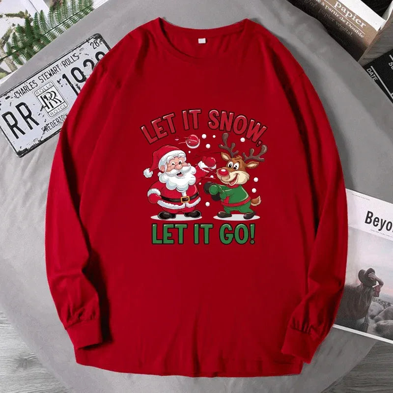Men's Christmas Sweatshirts Plus Size 1XL-7XL Xmas Funny Hoodie Tops Adult Autumn Pullover Shirts Male Clothing 110-190KG - Zen Fit Plus