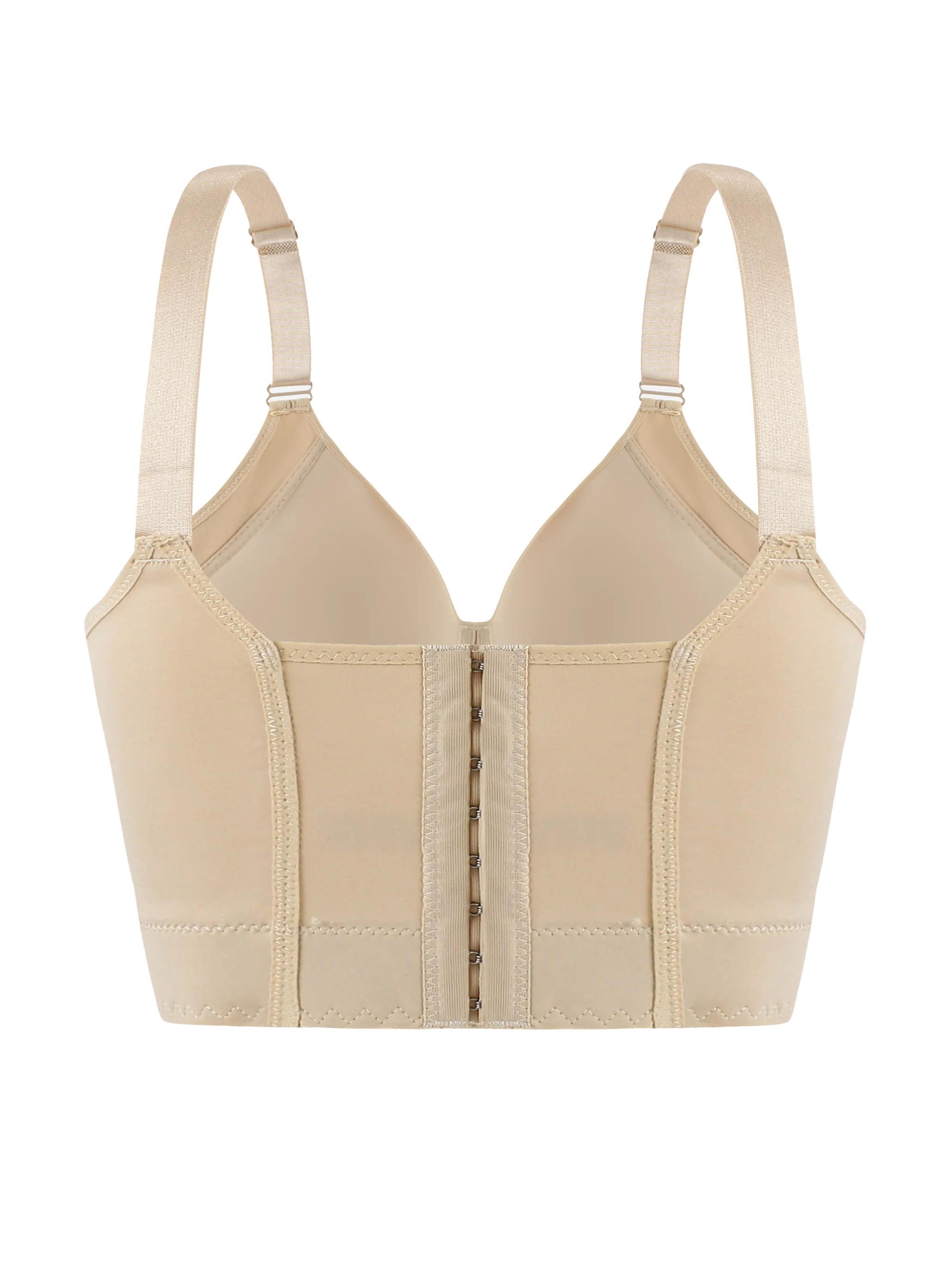 Western sizes of underwear  with steel rims, gathered together to prevent sagging, sporty and beautiful back, deep V-bra Zen Fit Plus