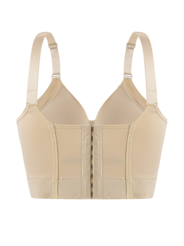 Western sizes of underwear  with steel rims, gathered together to prevent sagging, sporty and beautiful back, deep V-bra Zen Fit Plus