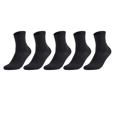 10 Pairs Men's Cotton Socks New Style Black Business Men Socks Soft Breathable Summer Winter for Male Socks Plus Size 38-47 - Zen Fit Plus