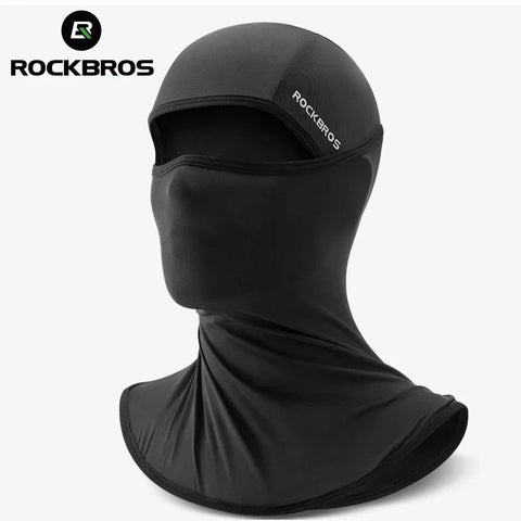 ROCKBROS Summer Ice Silk Bike Caps Anti-UV Sun Protection Breathable Bicycle Bandana Scarf Sports MTB Road Full Face Mask Cap Zen Fit Plus