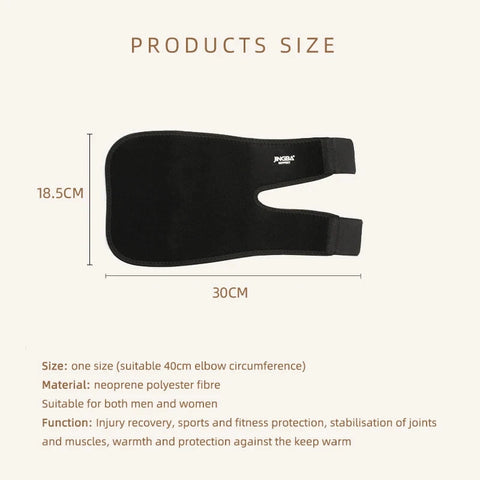 1 Piece Adjustable Neoprene Elbow Support Brace - Comfortable Sports Fitness Protector for Men and Women Zen Fit Plus