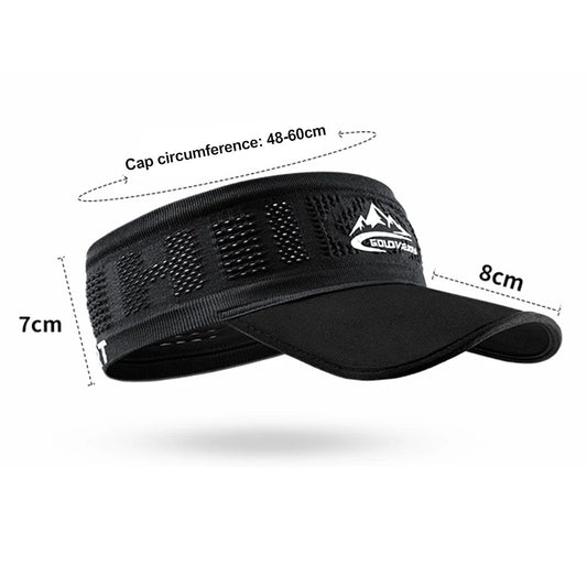 Sports Headband Cycling Headwear Men Women Elastic No Slip Band Basketball Gym Fitness Tennis Sun Protection Hat Unisex Zen fit plus
