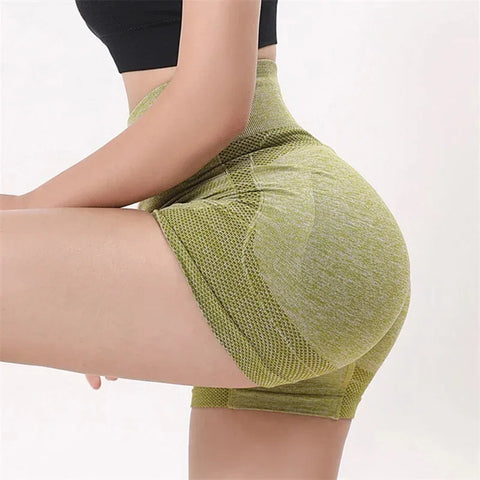 Women Yoga Shorts High Waist Workout Shorts Fitness Yoga Lift Butt Fitness Ladies Yoga Gym Running Short Pants Sportswear - Zen Fit Plus