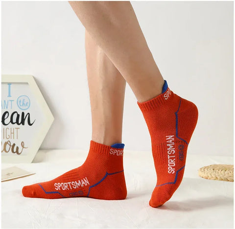 6 Pairs Socks Men's Short Socks Sweat Absorbent and Odorous Basketball Socks Running Sports Socks Breathable Mesh Men's Socks - Zen Fit Plus