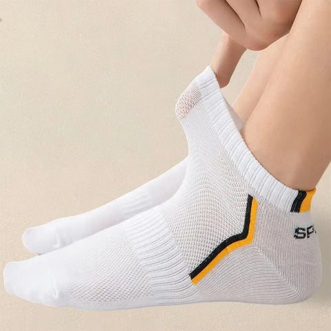 5 Pairs Men Summer Socks Trendy Fashionable Simple Versatile Men Ankle Socks Comfortable Lightweight Breathable Casual Socks - Zen Fit Plus