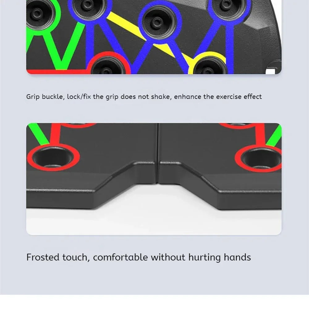 Foldable Multi-Functional Push Up Board Chest Abs Training Equipment Portable Home Gym Fitness Tool for Men Core Workout - Zen Fit Plus