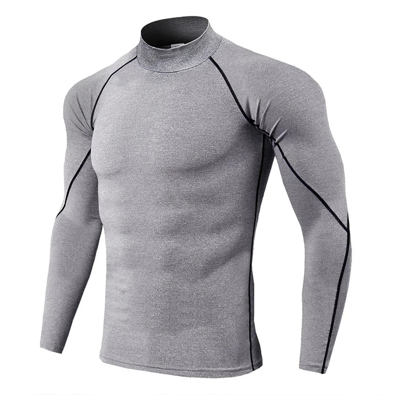 Winter Man Compression Shirt Cycling Clothing Warmth Shirt Warm Bottoming Shirt Men Compression T-Shirt Gym Sportswear 2024 New Zen fit plus