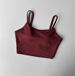Small Sling Vest Integrated Fixed Gathering Sports Underwear Women's Bra Beauty Back Training Fitness Bra Summer Clothing Suit Zen fit plus