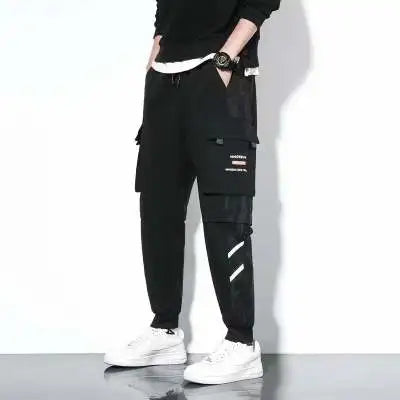 Classic Design Multi Flap Pockets Cargo Pants,Men's Loose Fit Drawstring Harem Cargo Jogger Pants oversized pants men and women Zen fit plus