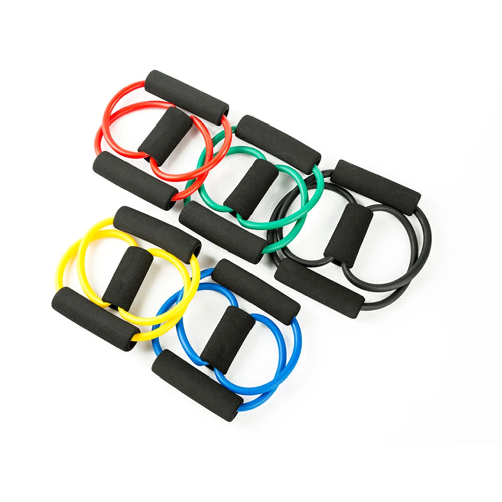 Yoga Resistance Bands Elastic Band Sports Exercise Puller 8-shaped Chest Expander for Body Building Home Gym Fitness Equipment Zen fit plus
