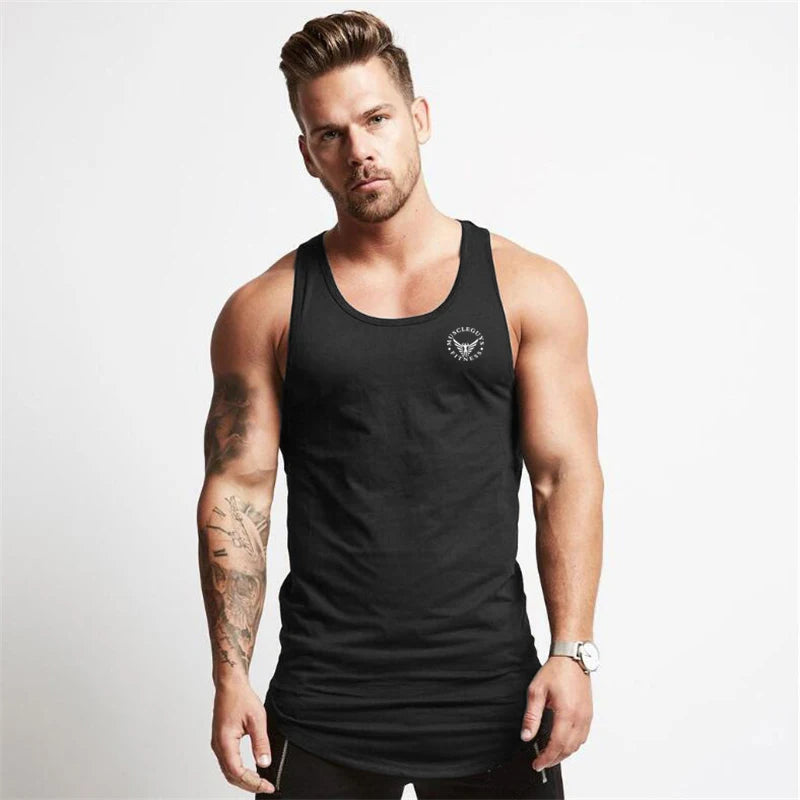 Cotton Material Summer Fitness Sports Vest Men's T-shirt Comfortable Bottoming Sweatshirt Workout Clothes Zen fit plus