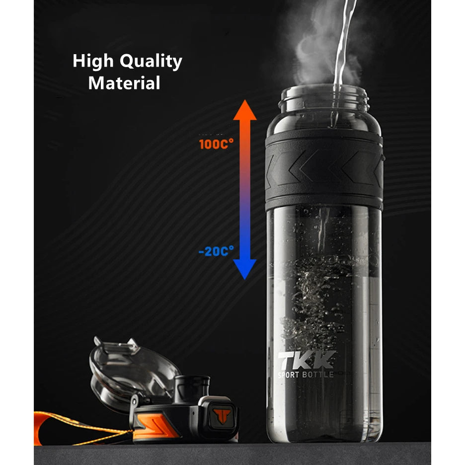 1000ML High Quality Tritan Material Sport Water Bottle With Straw Leak-Proof Durable Gym Fitness Outdoor Drinking Bottle Zen fit plus