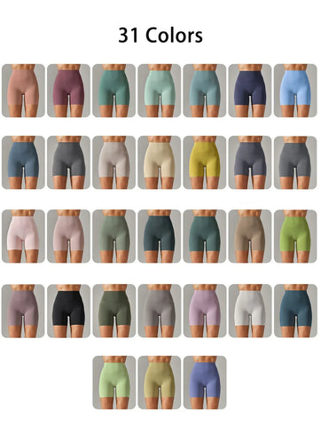 Women Sports Short Yoga Legging Shorts Squat Proof High Waist Fitness Tight Shorts Quick Drying Cycling Workout Gym Shorts - Zen Fit Plus