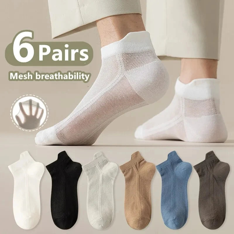 20/10/6/5/4/3/1pairs Men's Fashion Cotton Breathable Comfortable Ankle Socks, Men's Summer Socks Zen fit plus