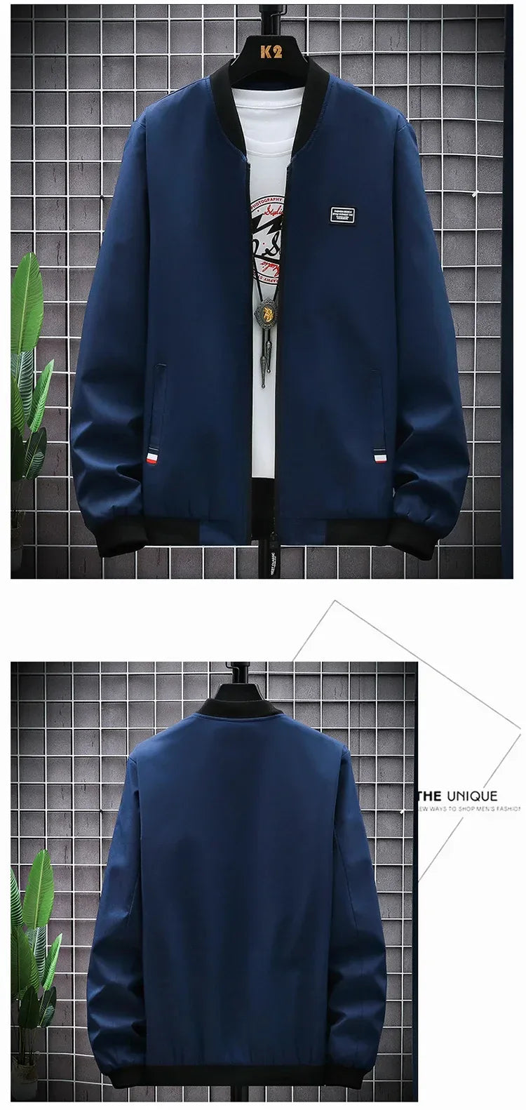 Man Leisure Jacket New Spring Autumn Solid Color And Comfortable Zipper Style Fashion Windproof Jacket - Zen Fit Plus