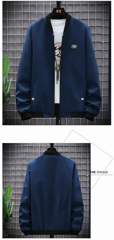 Man Leisure Jacket New Spring Autumn Solid Color And Comfortable Zipper Style Fashion Windproof Jacket - Zen Fit Plus