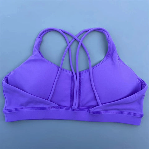 Solid Color soft high strength Women Fitness Bra Tight Sport Top Comprehensive Training Gym Yoga Underwear  Tight With Chest Pad Zen fit plus