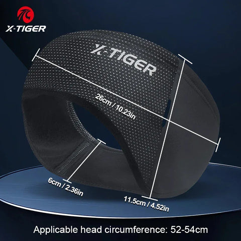 X-TIGER Outdoor Sports Cycling Headwear Winter Windproof Cycling Headband Cap Keep Warm Fleece Bike Equipment Ear Warmer - Zen Fit Plus