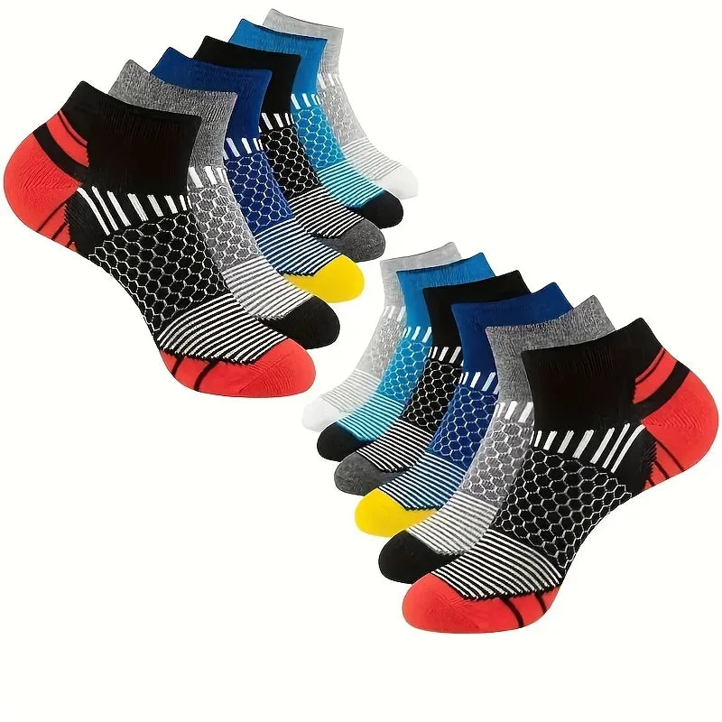 6/12 Pairs Colorful Men's Low Tub Socks Fashion Comfortable Autumn Classic Black Business Sock High-quality Men's Short Socks - Zen Fit Plus
