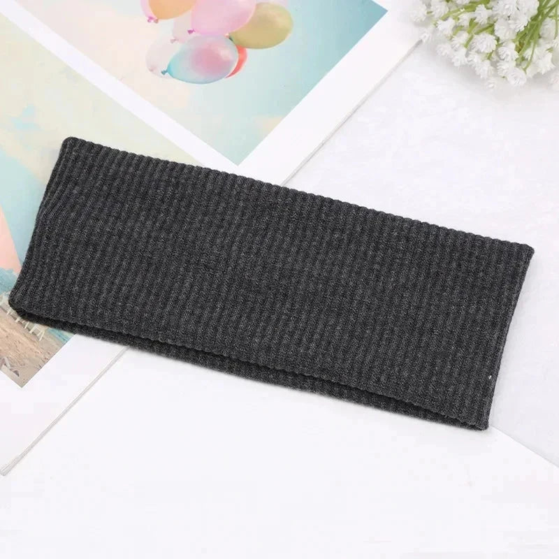 Sports Cycling Wash Face Hairbands Soft Korean Cotton Knitted Headband For Women Girls Bandanas Fashion Hair Accessories Zen Fit Plus